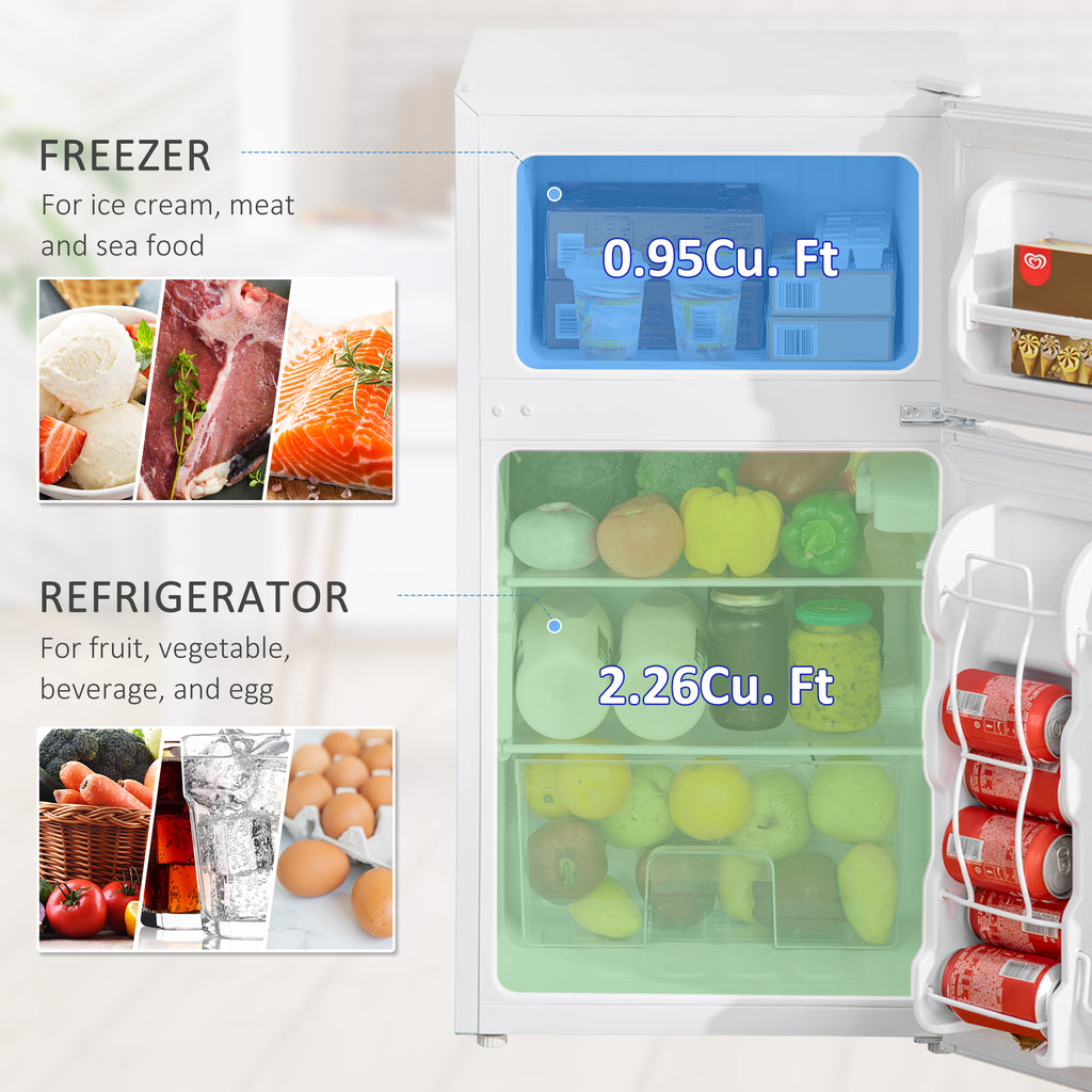 3.2 Mini réfrigérateur Cu.Ft avec congélateur