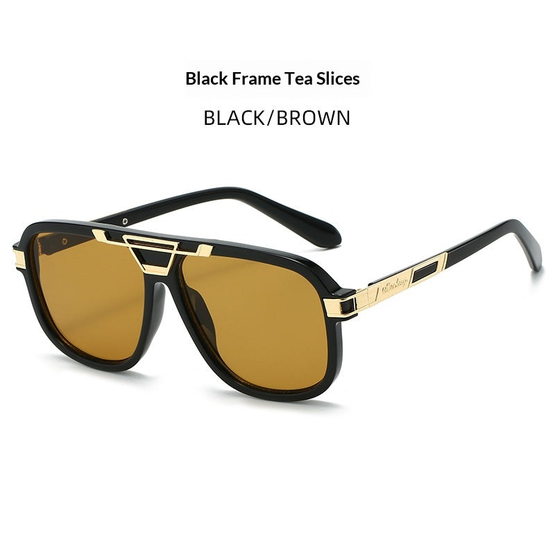 Lunettes de soleil à double faisceau stylé pour femmes