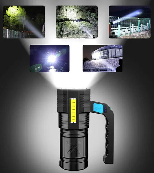 99000000LM Super Hell LED Handscheinwerfer Camping Suchscheinwerfer Taschenlampe