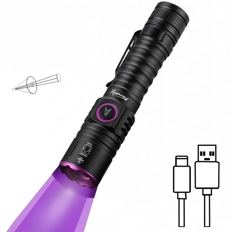 Lampe de poche de vérification des billets ultraviolets