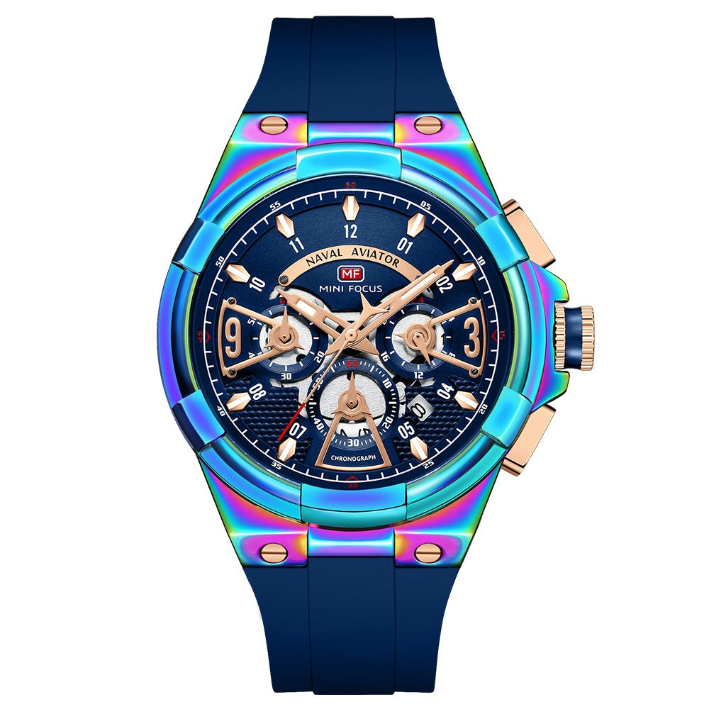 Montre de surface en quartz flottante étanche Casual