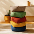 Coussin de sol de lin carré look