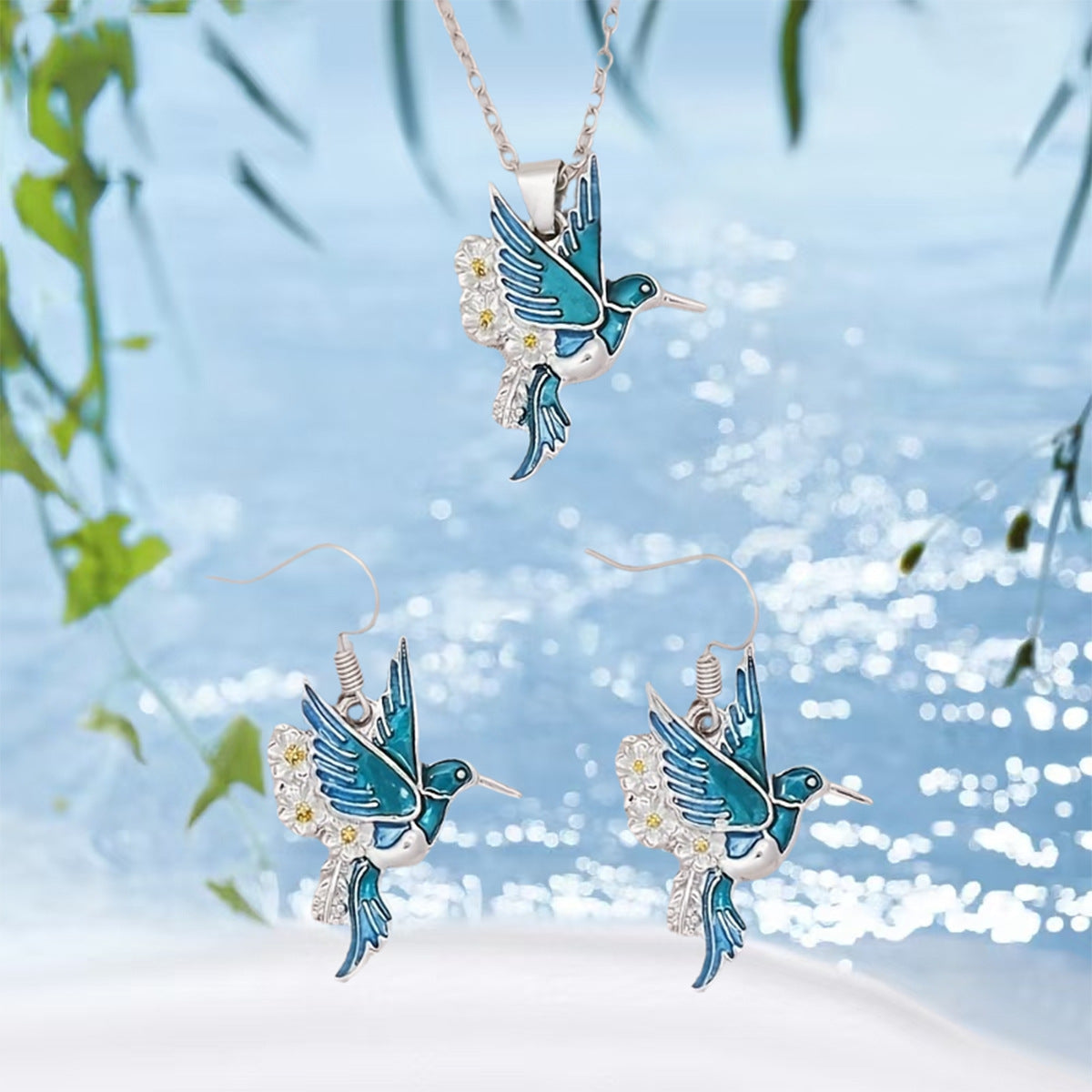 Ensemble de colliers pendentif pour colibris