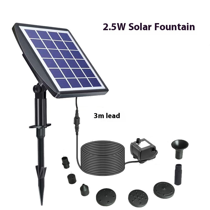Fontaine solaire Oxygen Rockery Water Garden Baignoire pour oiseaux Fontaine flottante