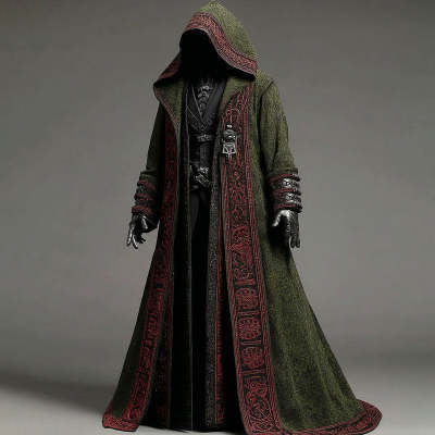 Résumé Cape Coat à manches longues pour Cardigan occasionnel masculin
