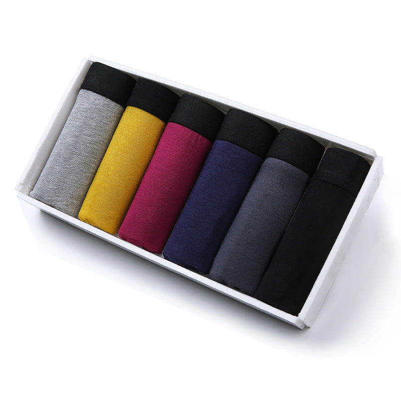 Sous-vêtements pour hommes Boxer d'été Slip respirant style quatre corner