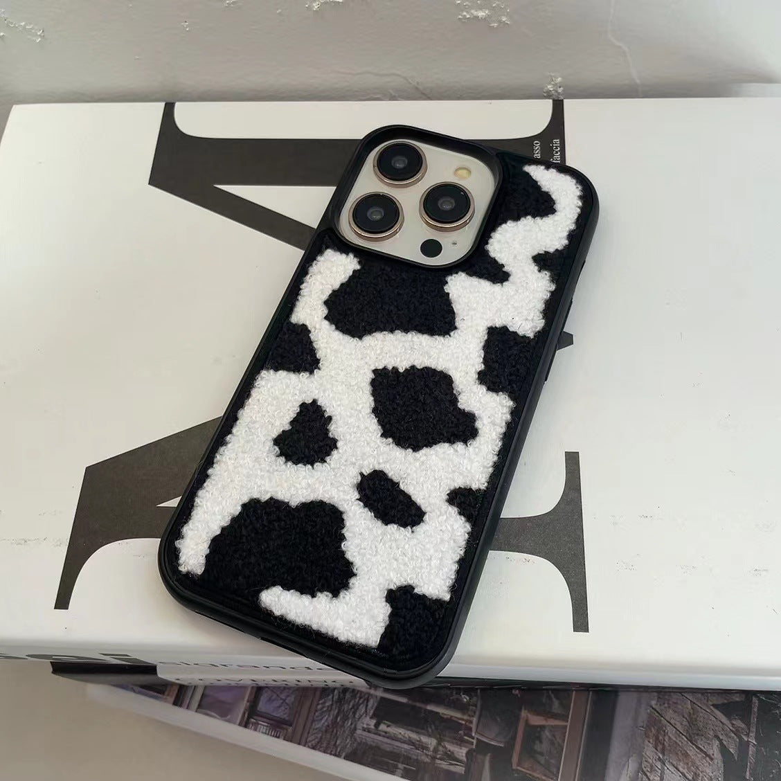 Japon Coréen en peluche d'hiver Broderie Sun Flower Soft Case IPhone