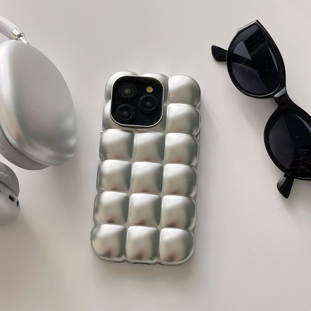 Électroplaquage Egg Waffle Matte Dossier téléphonique