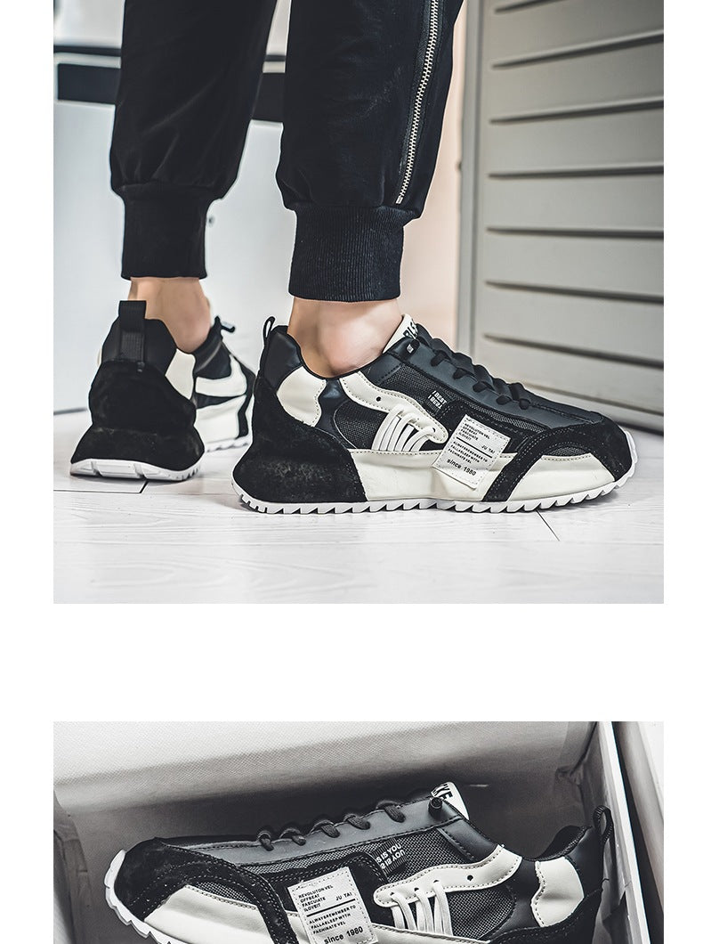 Mode de printemps pour hommes Tout-match Casual Sneaker Epaisseur Hauteur de fond Augmentation Non-dérapant