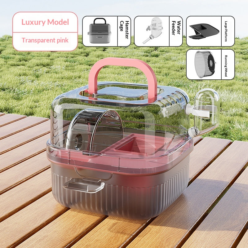 Cage de voyage portable hamster extérieur