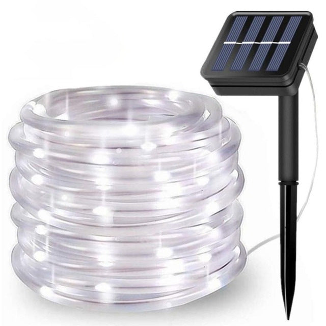 LED Solar Tube lumière chaîne Courtyard Décoration