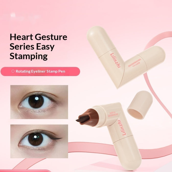 Lilin Zhi Rotating Eyeliner Stamp PenNatural longue durée et rapide-Drying