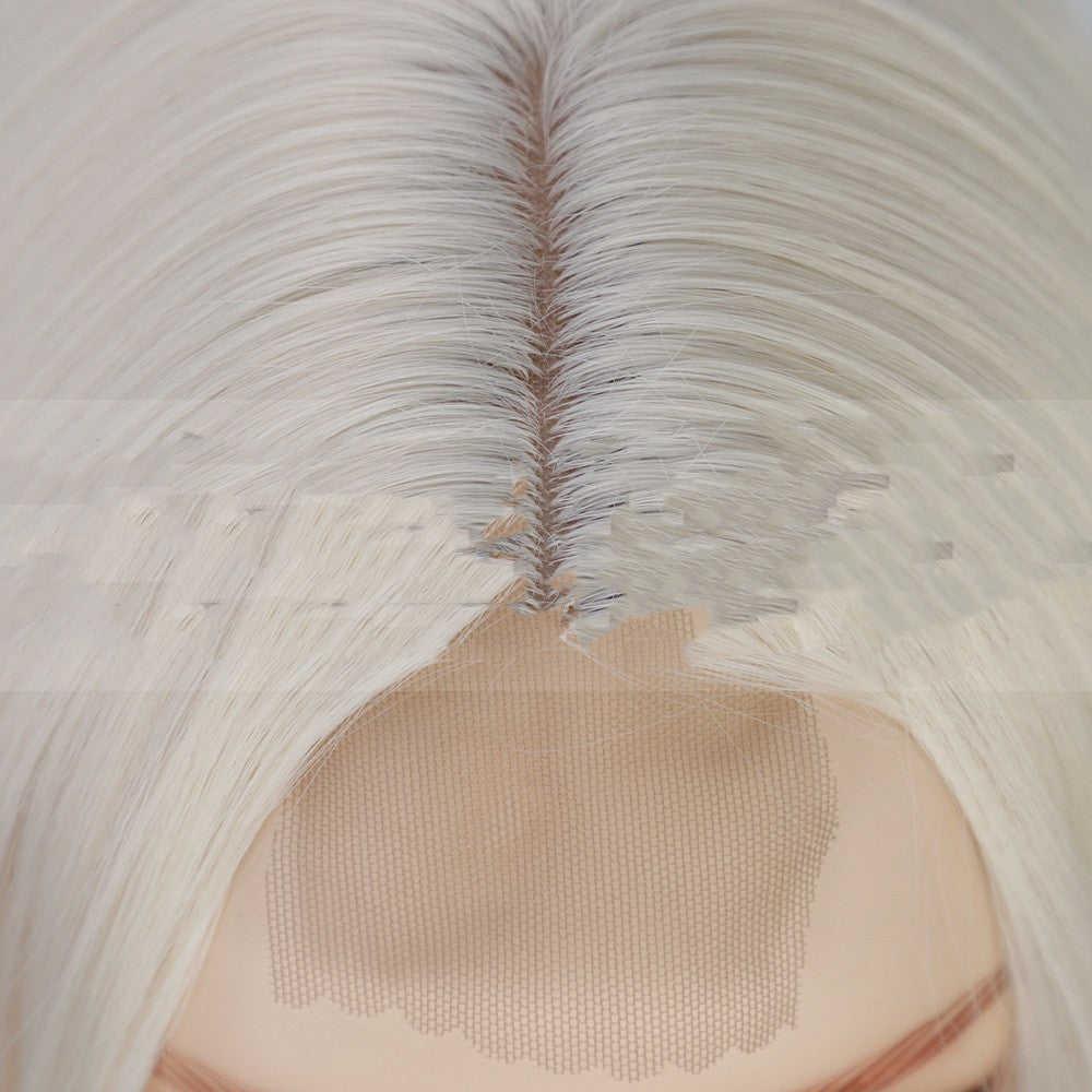 Tête en fibre chimique de petite dentelle