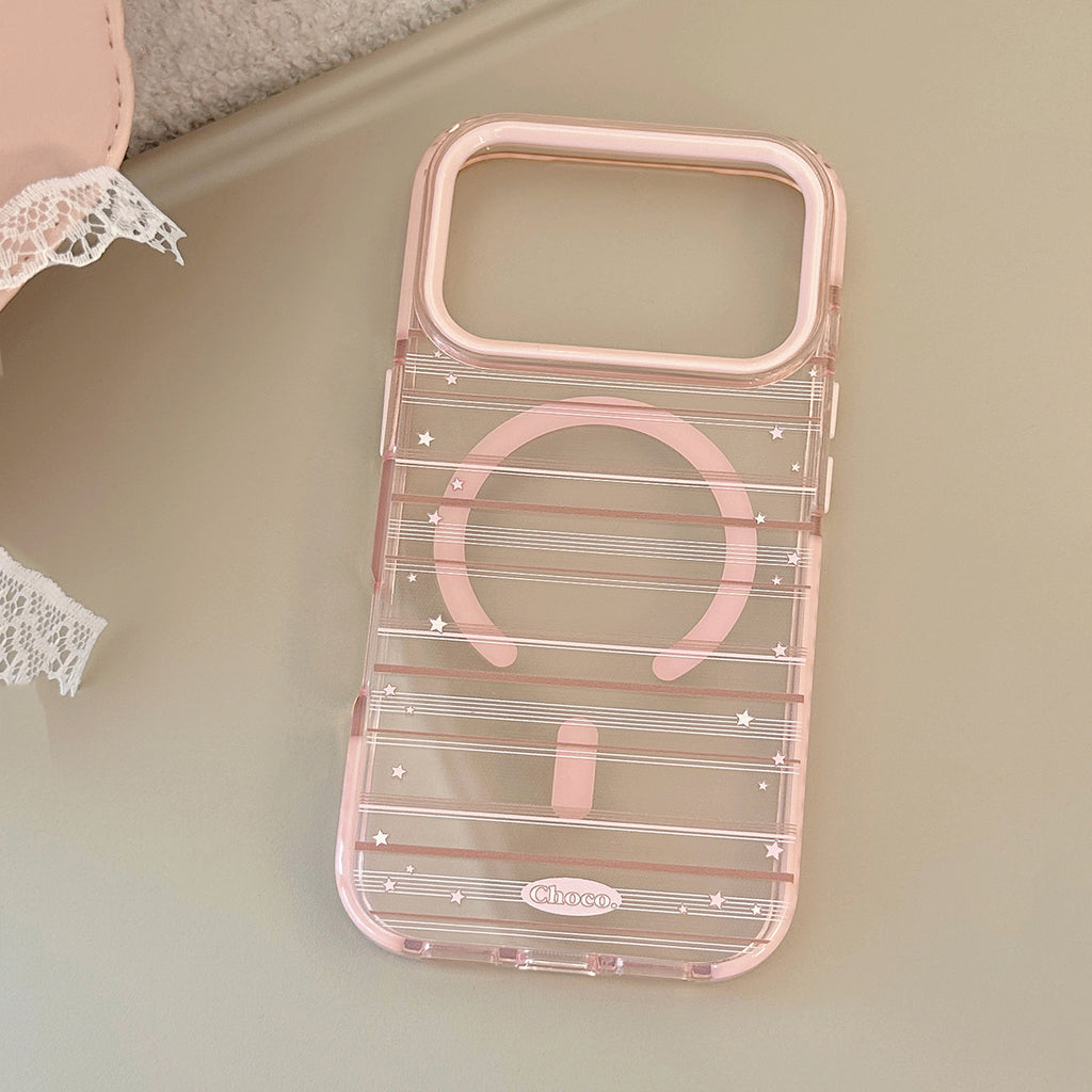 Magnetic mount compatible with pinkish-brown scratched phone cases