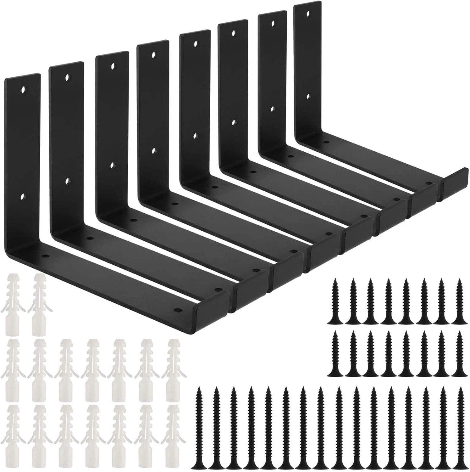 4 8 Pack Supports de plate-forme rustique Conseil d'échafaudage en acier solide industriel