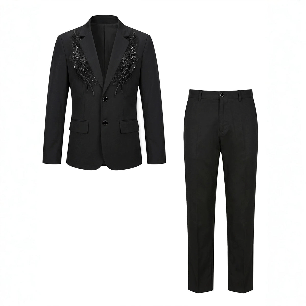 Ensemble de costumes de soirée perlés pour hommes