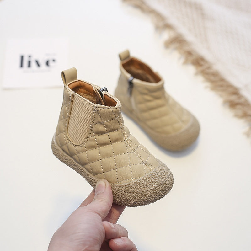 Bottes de coton confortables et chaudes pour enfants