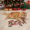 Self-righting plush spring cat toy for pets