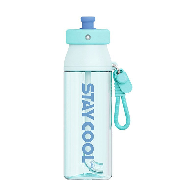 Vaporisateur d'été bouteille d'eau de paille portable et grande capacité pour les filles
