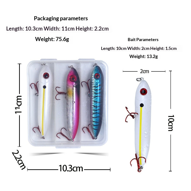 Exclusive Lifelike Fish-eye Tackle Floating Pencil Lures pour la pêche au lure