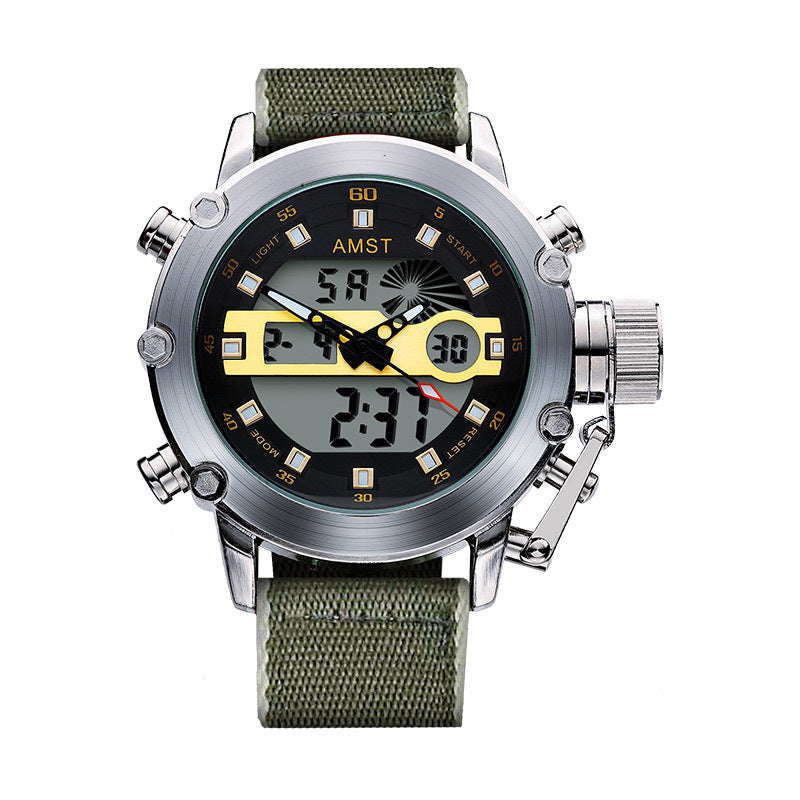 Montre électronique multifonctionnelle Casual Sports pour hommes