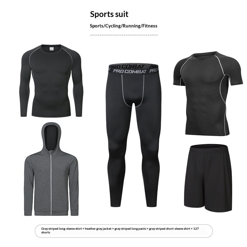 Hommes Quick-Drying Respirant Ensemble de fitness haute performance