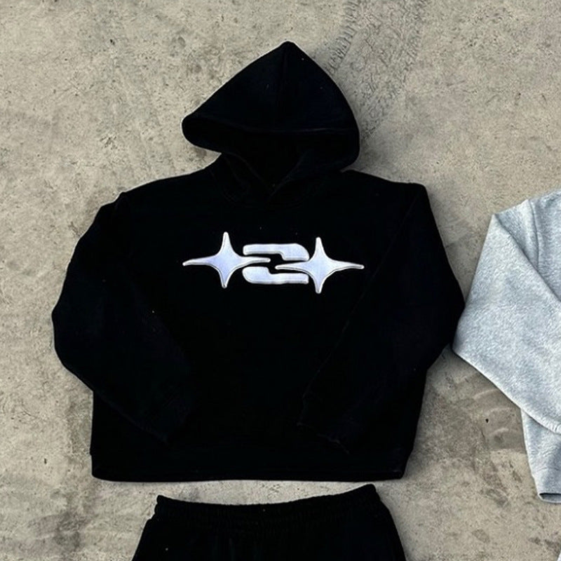 Automne et hiver Casual Retro Hip-hop Sportswear Hoodie mode