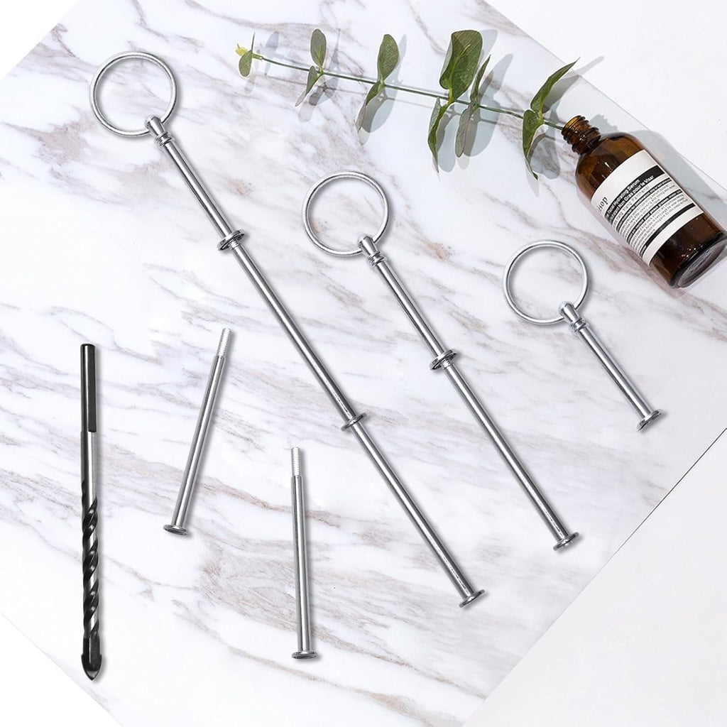 6-Piece Cake Stand et Rod Set pour les gâteaux et les pâtisseries— Décorations partielles