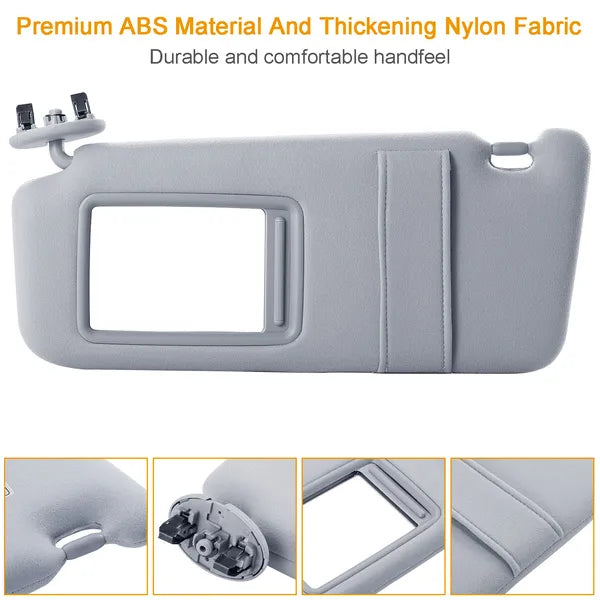 Auto Sun Visor Le conducteur gauche Side Car Sun Visor s'adapte 2007-2011 Toyota Camry sans toit ouvrant