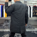 Mens Slim-fit Mi-long Lapel Coat