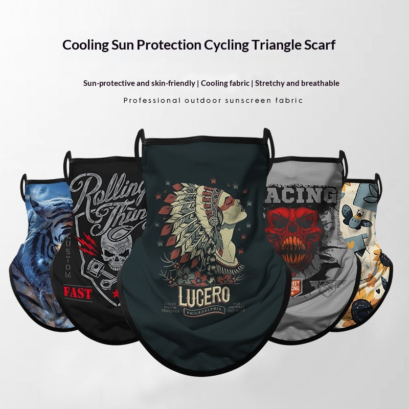 Moto Riding Masque visage protecteur solaire Casque d'oreille pour femmes