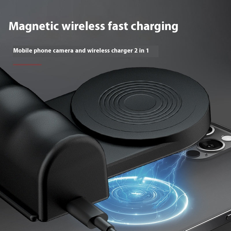 Support de téléphone en streaming sans fil pour recharger la photographie
