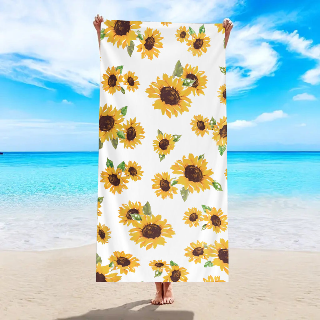 Serviette de bain de plage Microfibre à séchage rapide Velvet double face