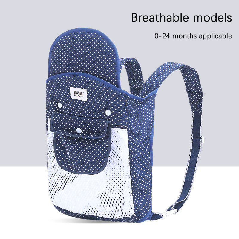 Porte-bébé multifonctions avec avant respirant et dos en été