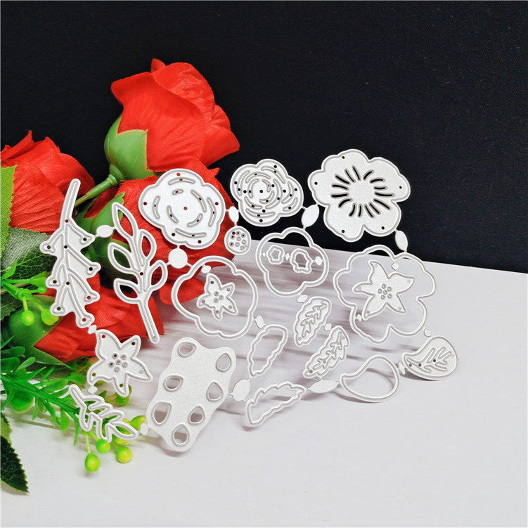 Flower Metal Couteau en acier au carbone Coupe de papier moulé