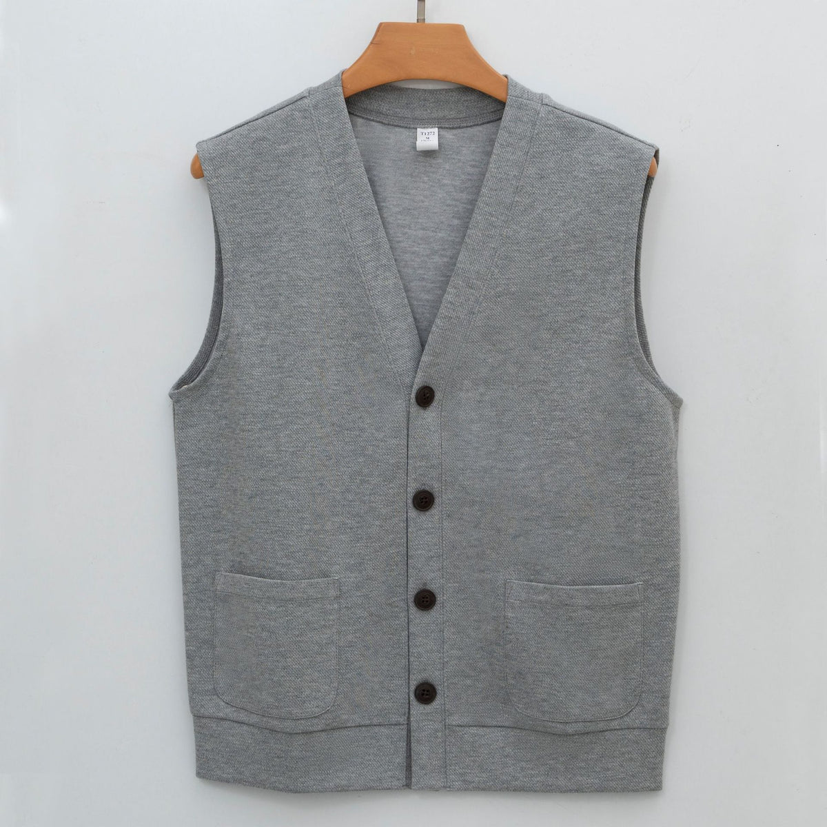 Veste de cardigan casual en couleur solide pour hommes