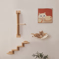 Étagère murale en bois Perchoir mural Loisirs Cat Escalade Cadre Pet Supplies