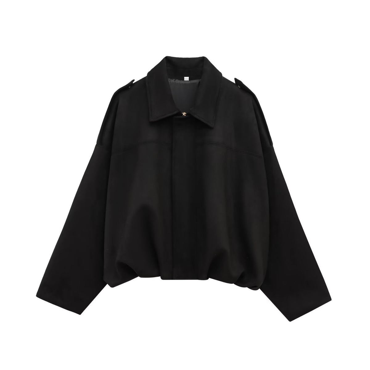 Autumn And Hiver Veste de Bomber Européen et américain Bat Manche Zipper Loose Suede Textur