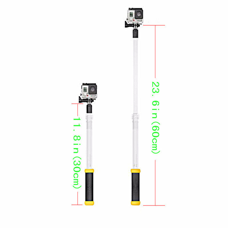 Appareils photo de sport Accessoires Telescopique Transparent Selfie bâton de plongée