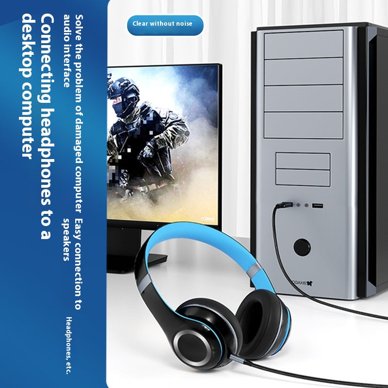 Connecteur d'ordinateur câble audio USB à 35mm