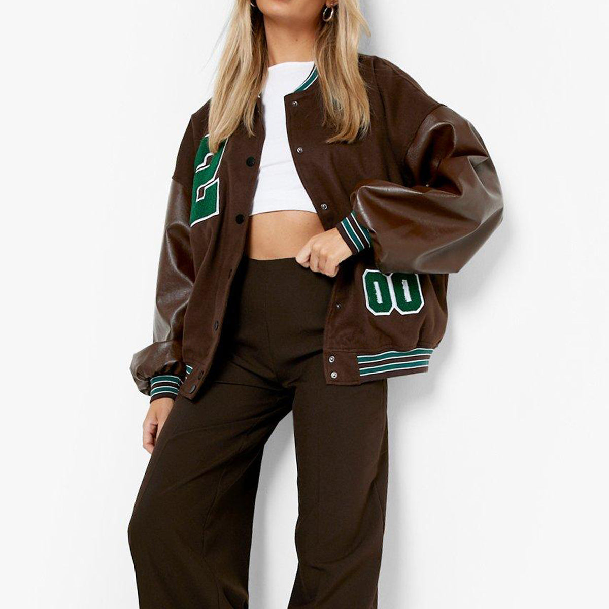 Veste épaisse brossée en automne et hiver pour femmes