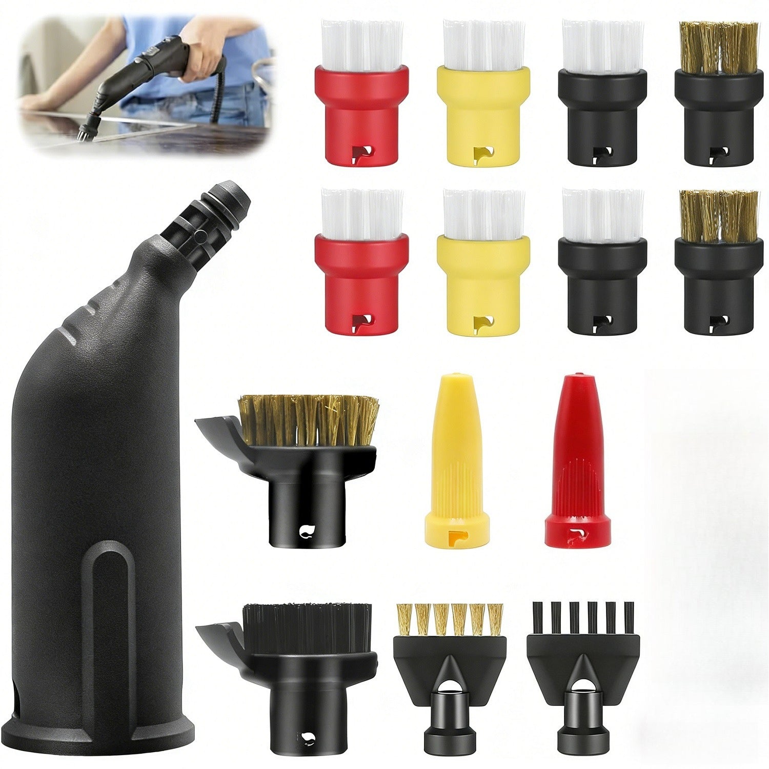 Ensemble d'accessoires de nettoyage à vapeur pour modèles SC1–SC5 – Pièces de rechange de nettoyage à vapeur et partie A