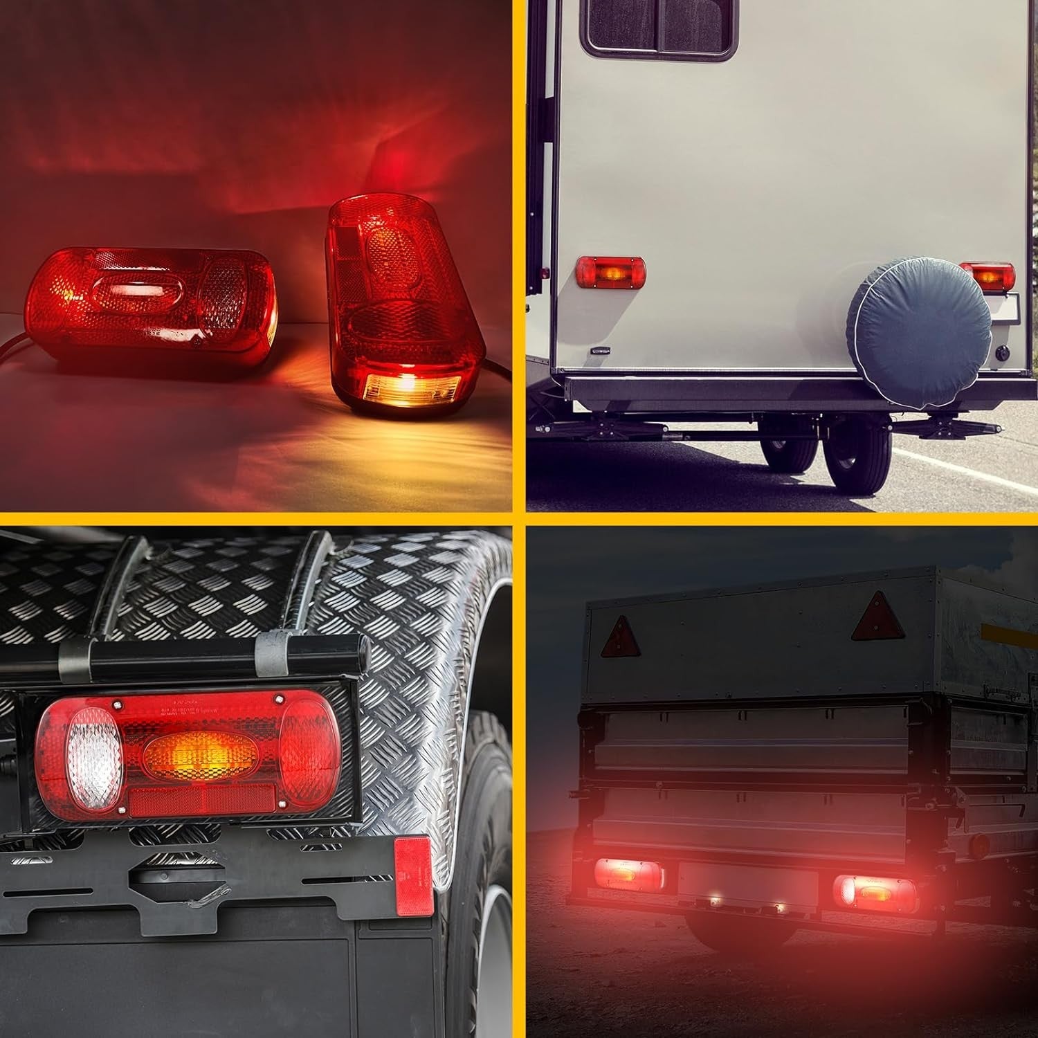 Remorque Tail Lights Kit camion indicateur de lampe arrière Kit de câblage 13 broche 12V