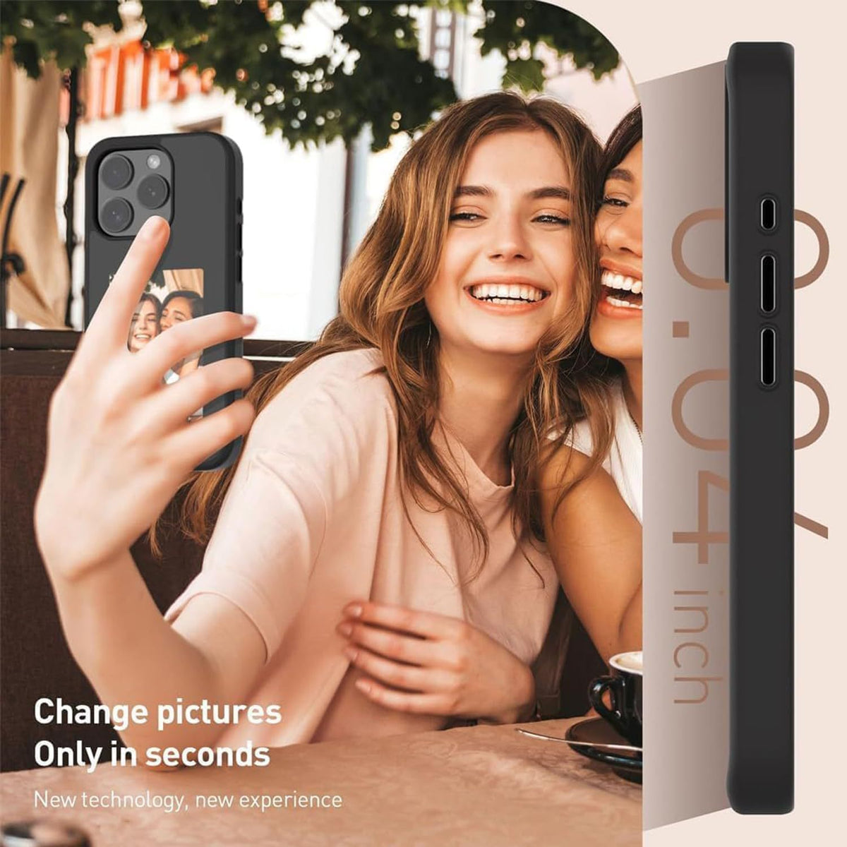 Boîtier de téléphone écran couleur Ink Connexion NFC