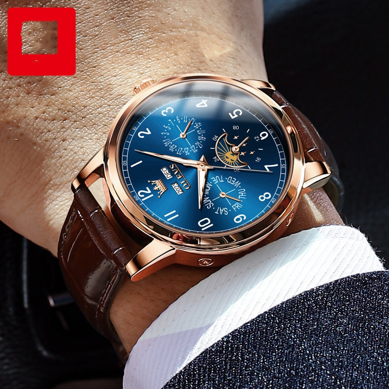 Multi-fonctionnel Montres Mécaniques Lumineuses Homme