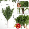 Noel Norfolk Pine Branches 4 PCS