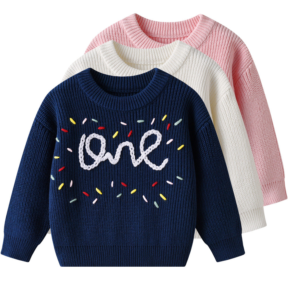 Filles Chandail Enfants Chandail avec broderie