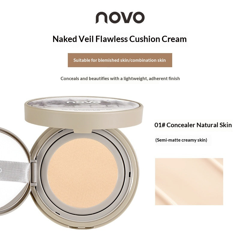 Ningguang Flawless Air Coussin Foundation Légère Couverture Sheer Contrôle de l'huile Hydratant