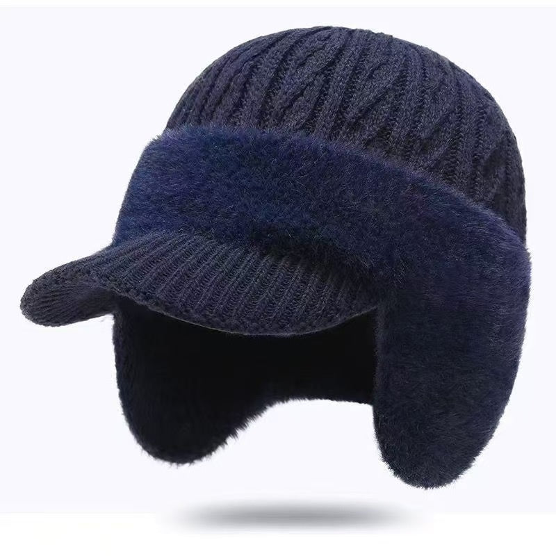 Protection de l'oreille des hommes d'hiver Chapeau tricoté à l'épreuve du froid