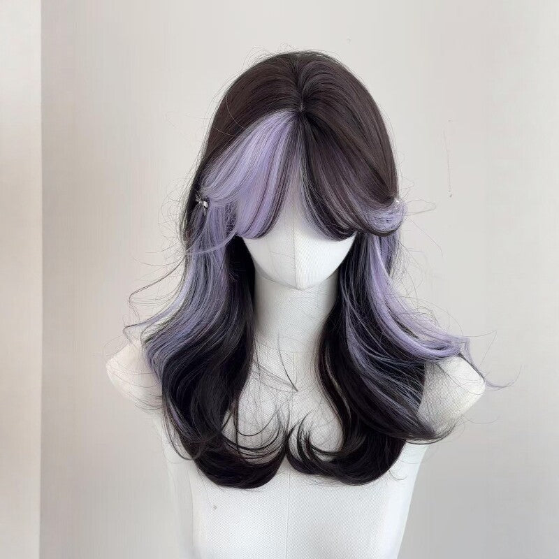 Femme Long Wig Summer Style mince avec Ombre Highlights